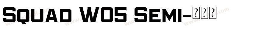 Squad W05 Semi字体转换